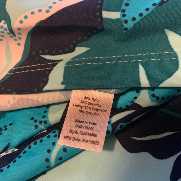 Cabana Life x Talbots (Size Large) Bathing Suit Top; Teal Blue’s, Navy + more - Picture 6 of 7